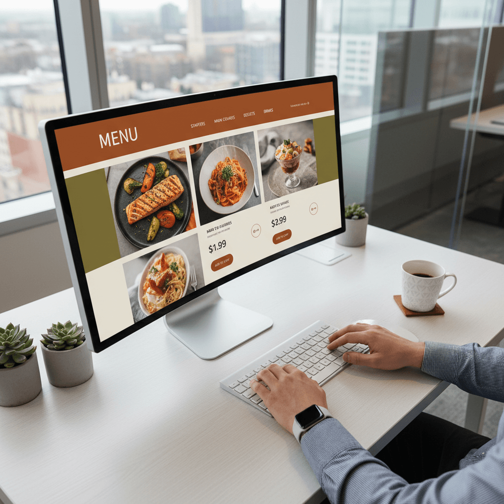 Custom menu design process