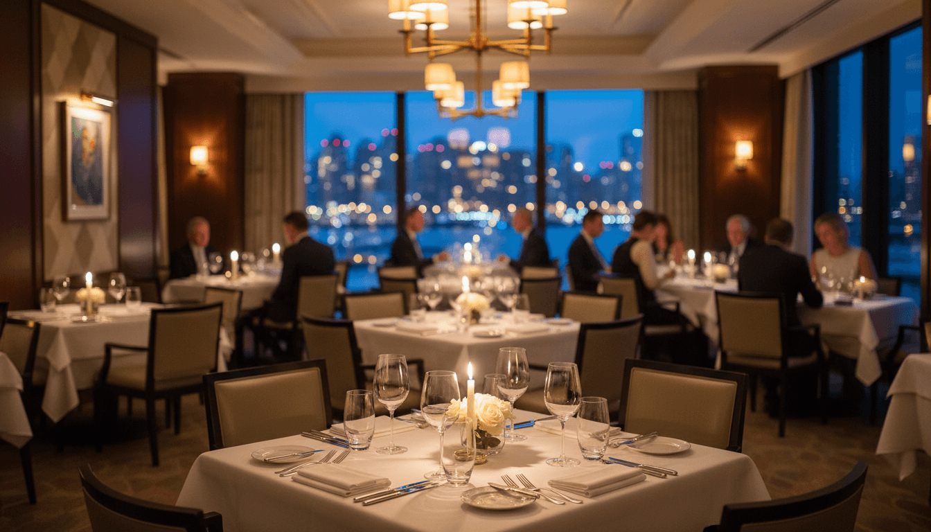 Branded menu presentation in restaurant